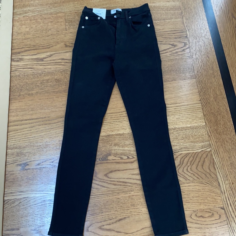 ROXANNE SUPER HIGH RISE SKINNY IN JET AGOLDE